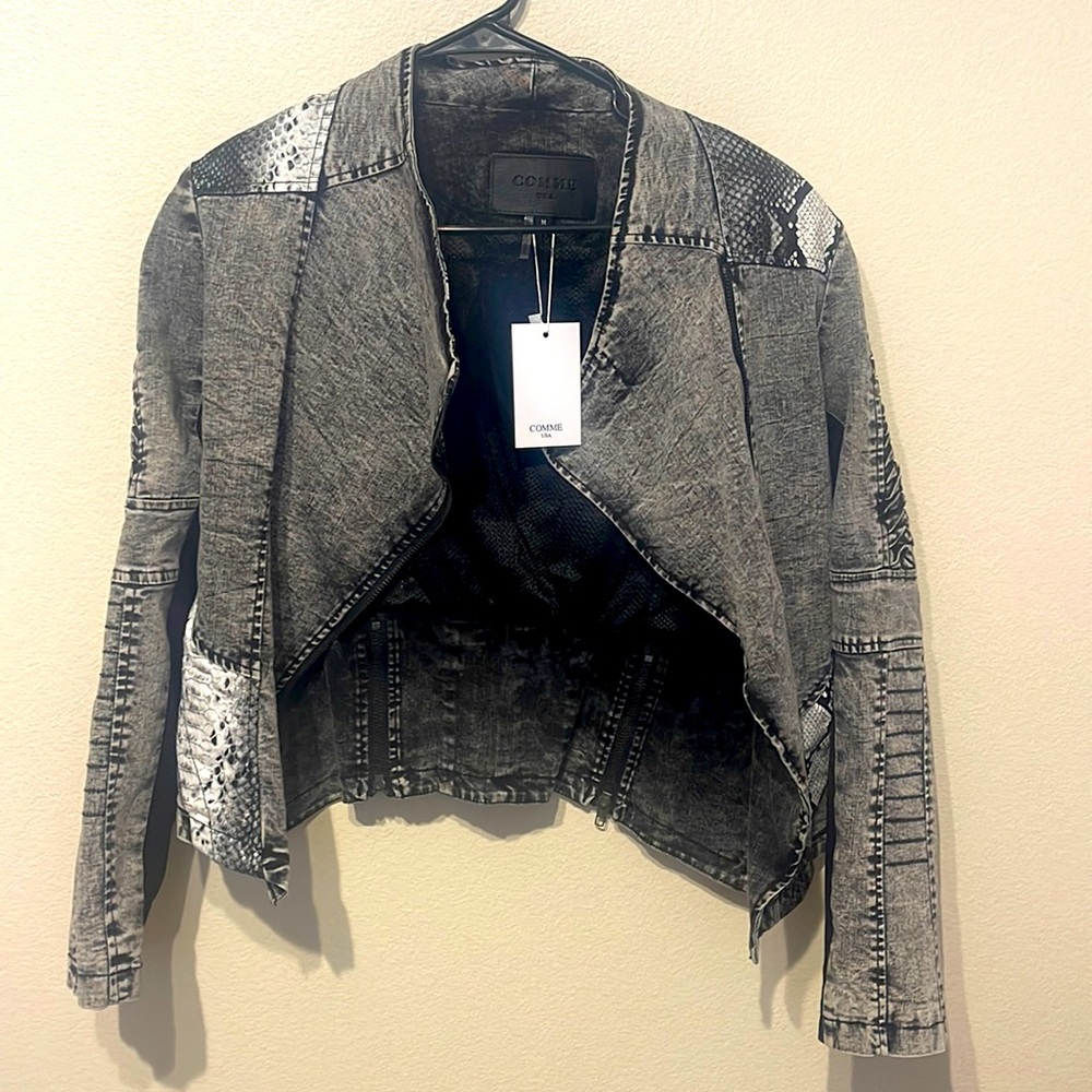 Snakeskin Leather Jacket